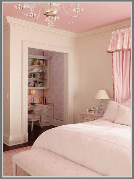 Kamar tidur warna pink